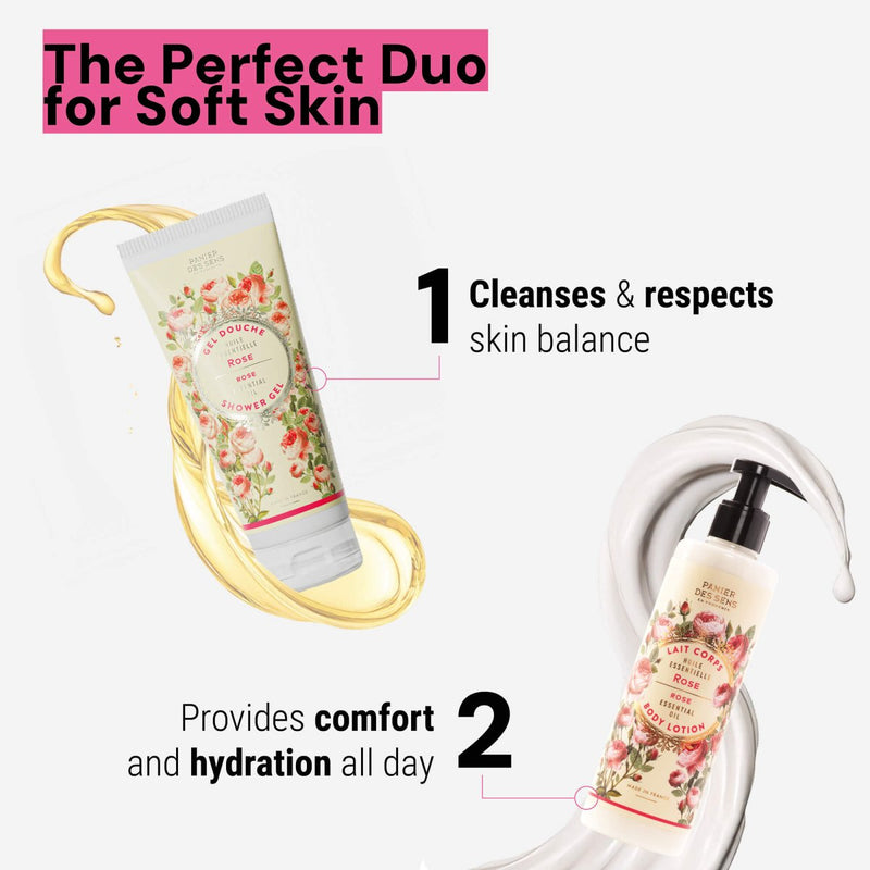 Shower gel - Rejuvenating Rose (6.7 fl.oz.) - Shower gel - Panier des Sens USA
