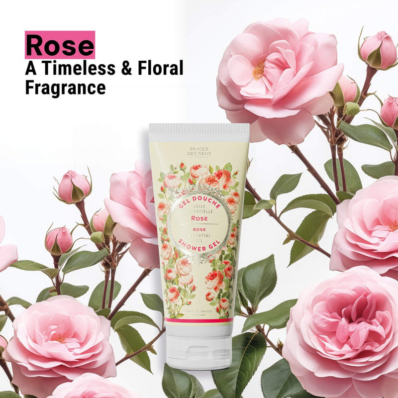 Shower gel - Rejuvenating Rose (6.7 fl.oz.) - Shower gel - Panier des Sens USA