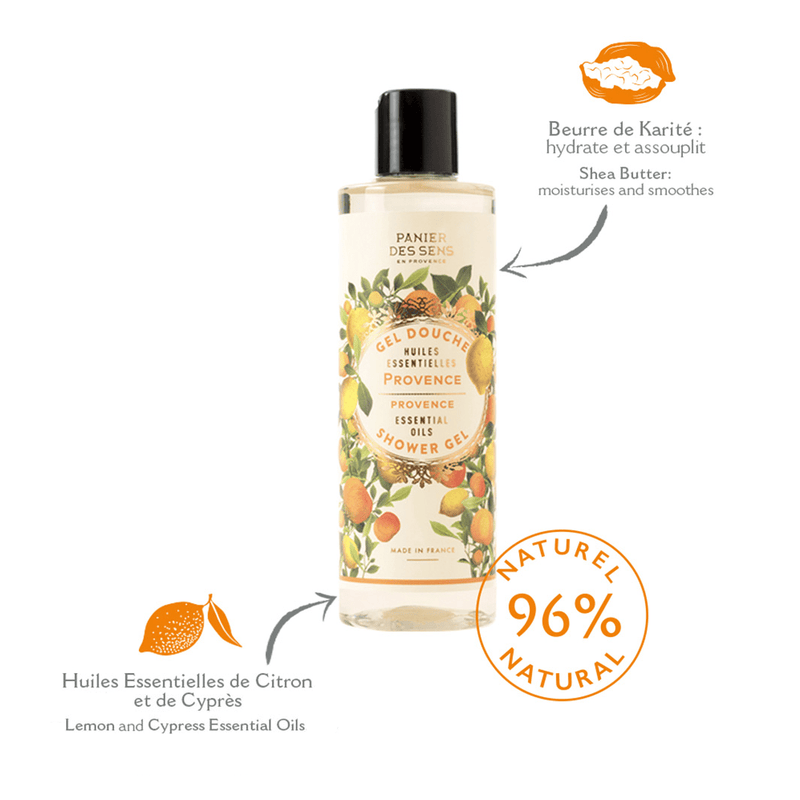 Shower gel trio - Lavender, Provence, Rose - Shower gel - Panier des Sens USA