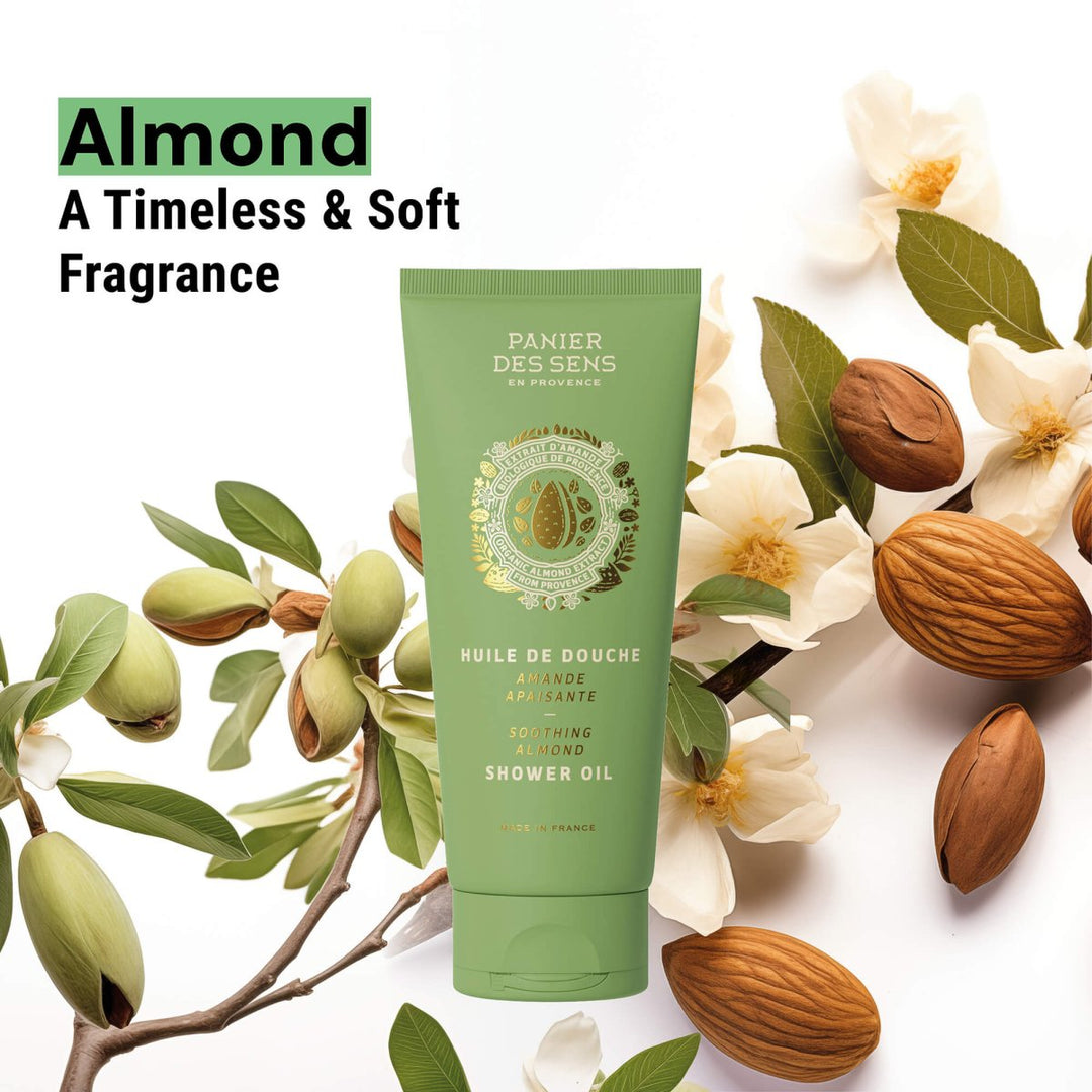 Shower oil - Soothing Almond - Shower gel - Panier des Sens USA