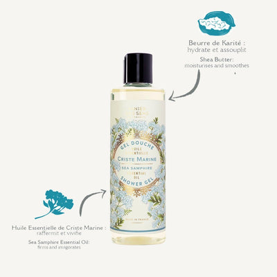 Shower trio with essential oils - Verbena, Lavender, Sea Samphire - Shower gel - Panier des Sens USA