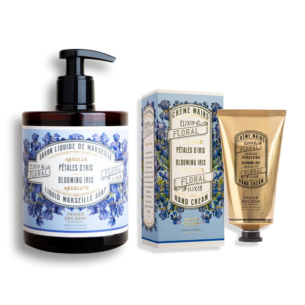 Soap and Hand Cream Set - Blooming Iris - Bundle - Panier des Sens USA