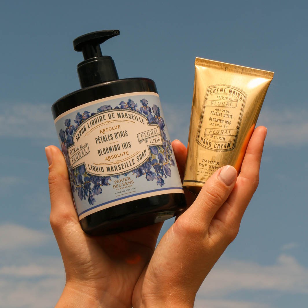 Soap and Hand Cream Set - Blooming Iris - Bundle - Panier des Sens USA