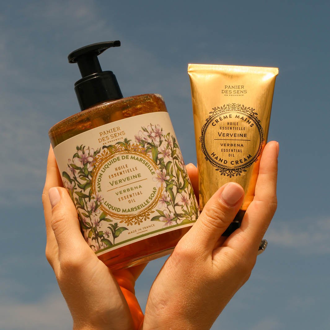 Soap and Hand Cream Set - Energizing Verbena - Bundle - Panier des Sens USA