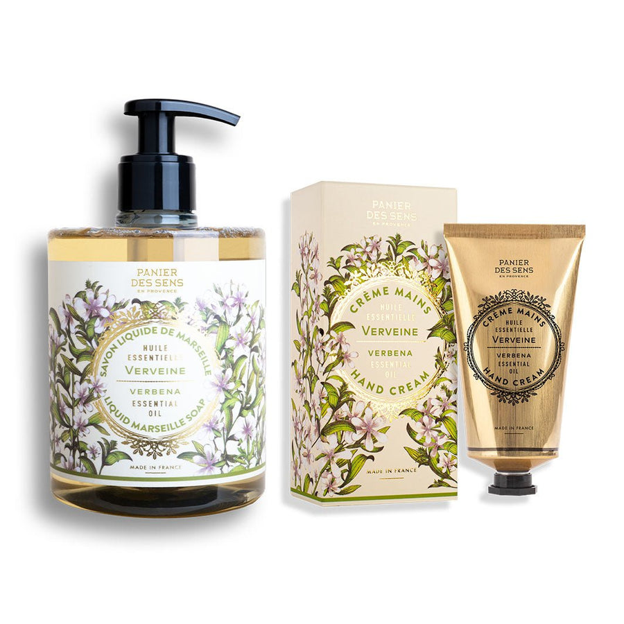 Soap and Hand Cream Set - Energizing Verbena - Bundle - Panier des Sens USA