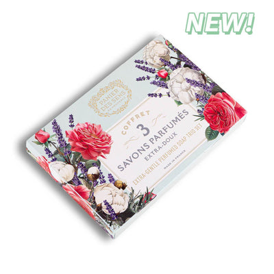 Soap Gift Set of 3 French Shea Butter Soap Bars – 3 x 3.5oz - Solid cosmetics - Panier des Sens USA