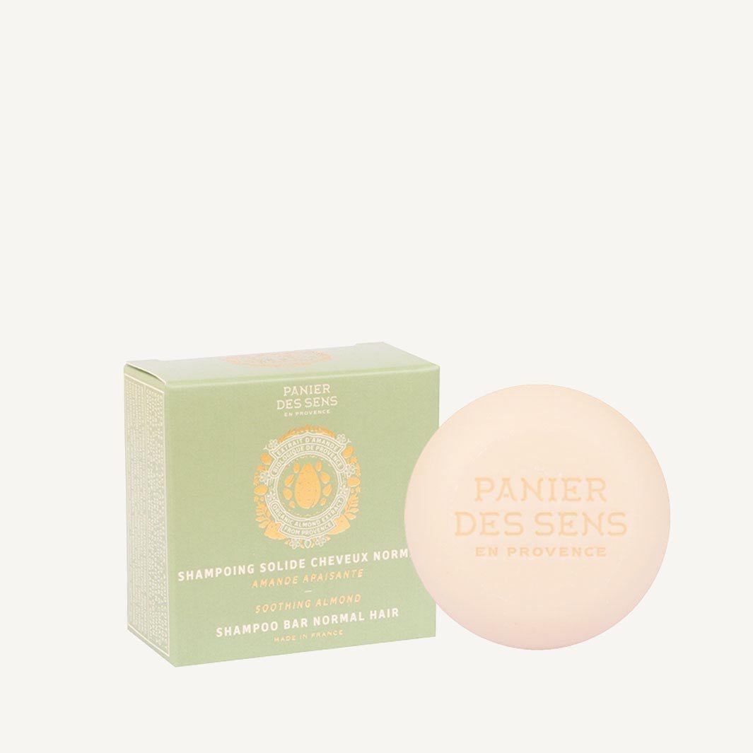 Solid Shampoo Bar with Sweet Almond Oil Natural - 2.5oz - Solid cosmetics - Panier des Sens USA