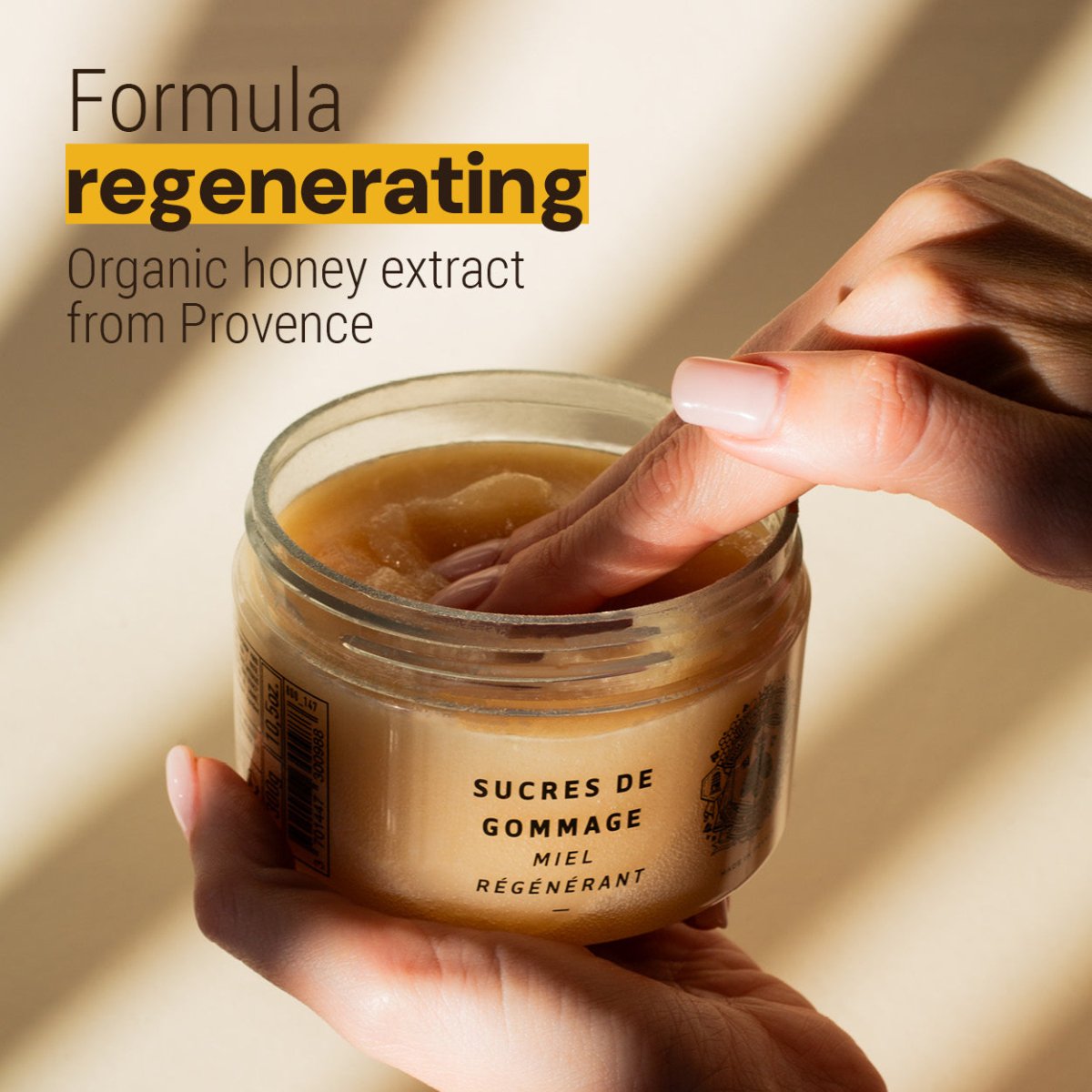 Sugar body scrub - Honey exfoliating scrub for body - Body Care - Panier des Sens USA