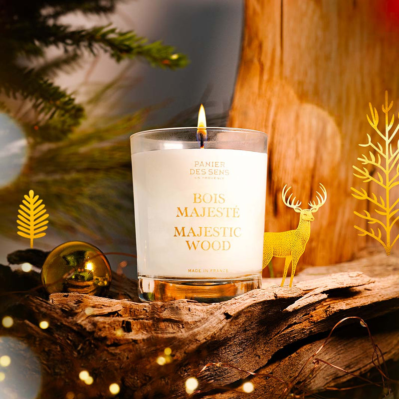 Winter scented candle - Majestic Wood 0,4 lb - Scented candles - Panier des Sens USA