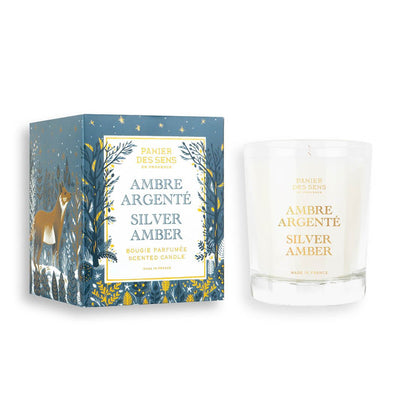 Winter scented candle - Silver Amber 0,4 lb - Scented candles - Panier des Sens USA
