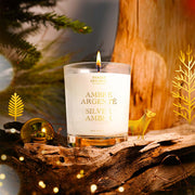 Winter scented candle - Silver Amber 0,4 lb - Scented candles - Panier des Sens USA