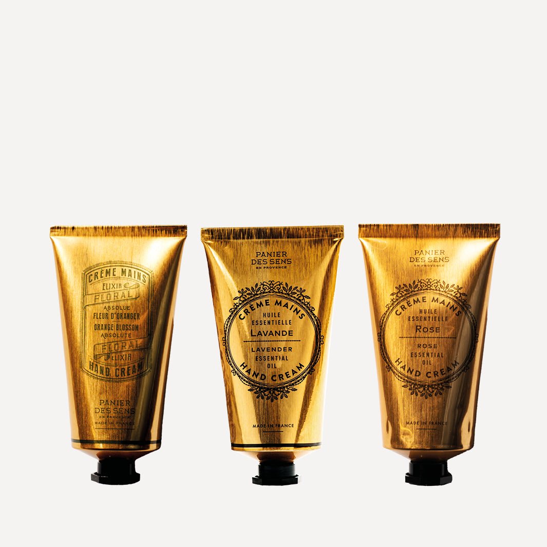 3 x 2.5floz hand creams - Orange Blossom, Lavender, Rose - Hand care - Panier des Sens USA