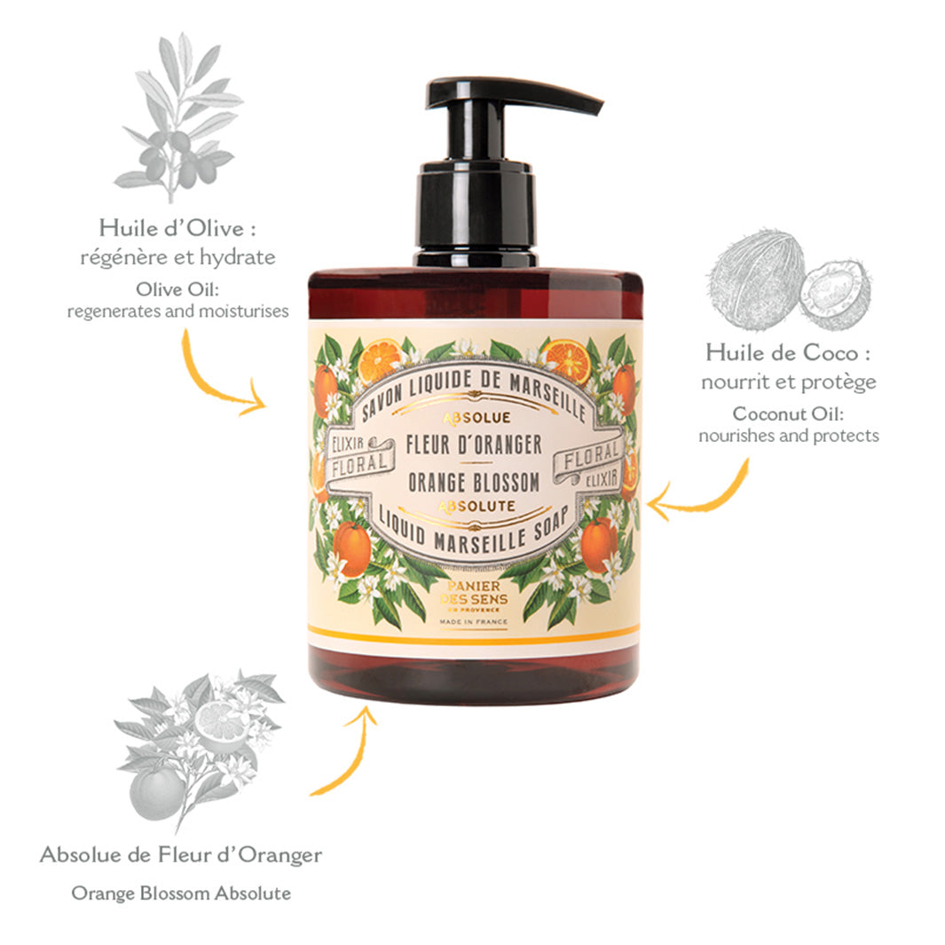 Orange Blossom & Honey Liquid Hand Soap by SoF Body Care