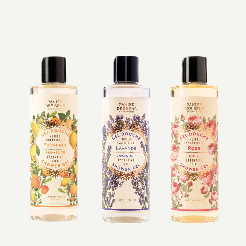 Shower gel trio - Lavender, Provence, Rose