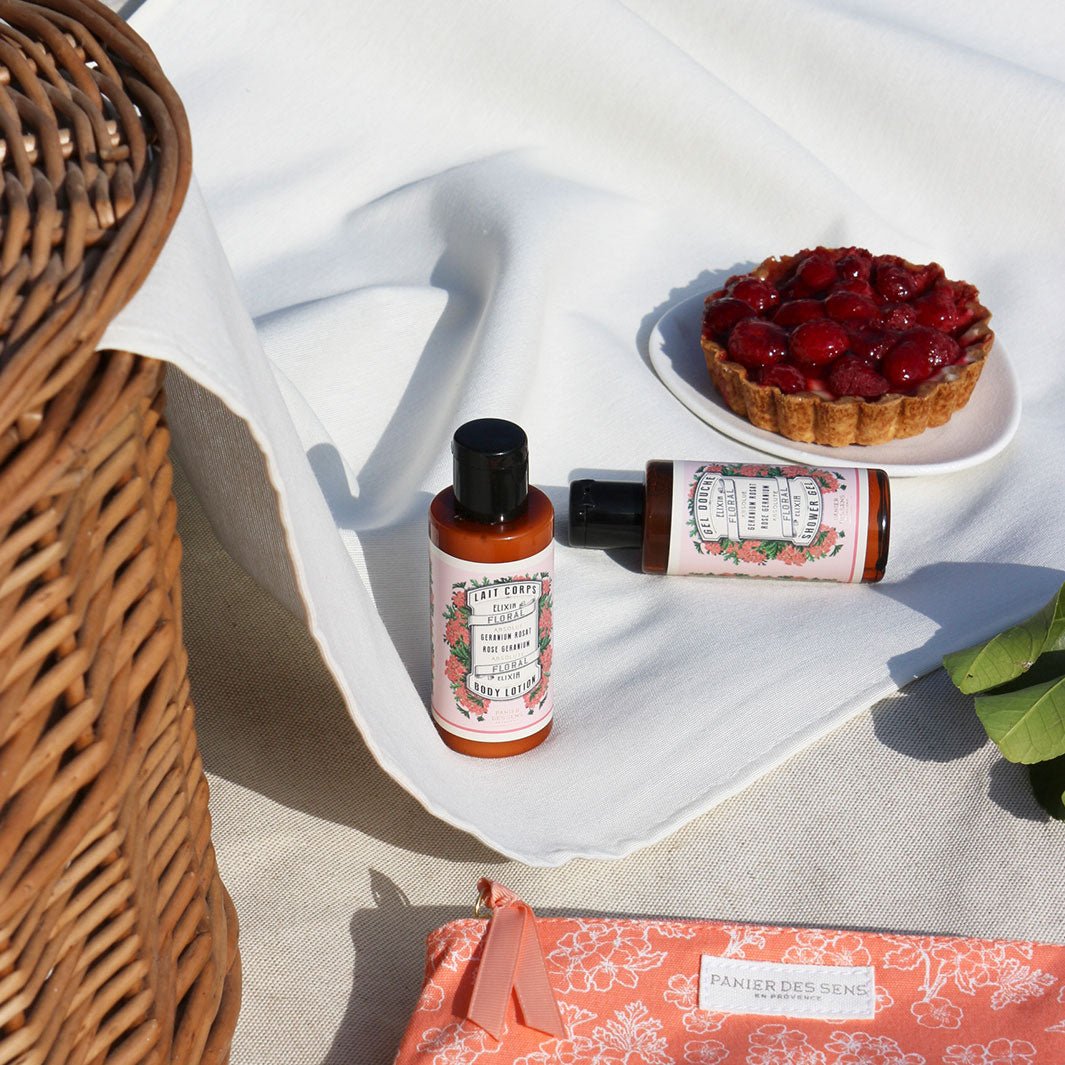 Body care travel set - Rose Geranium – Panier des Sens USA