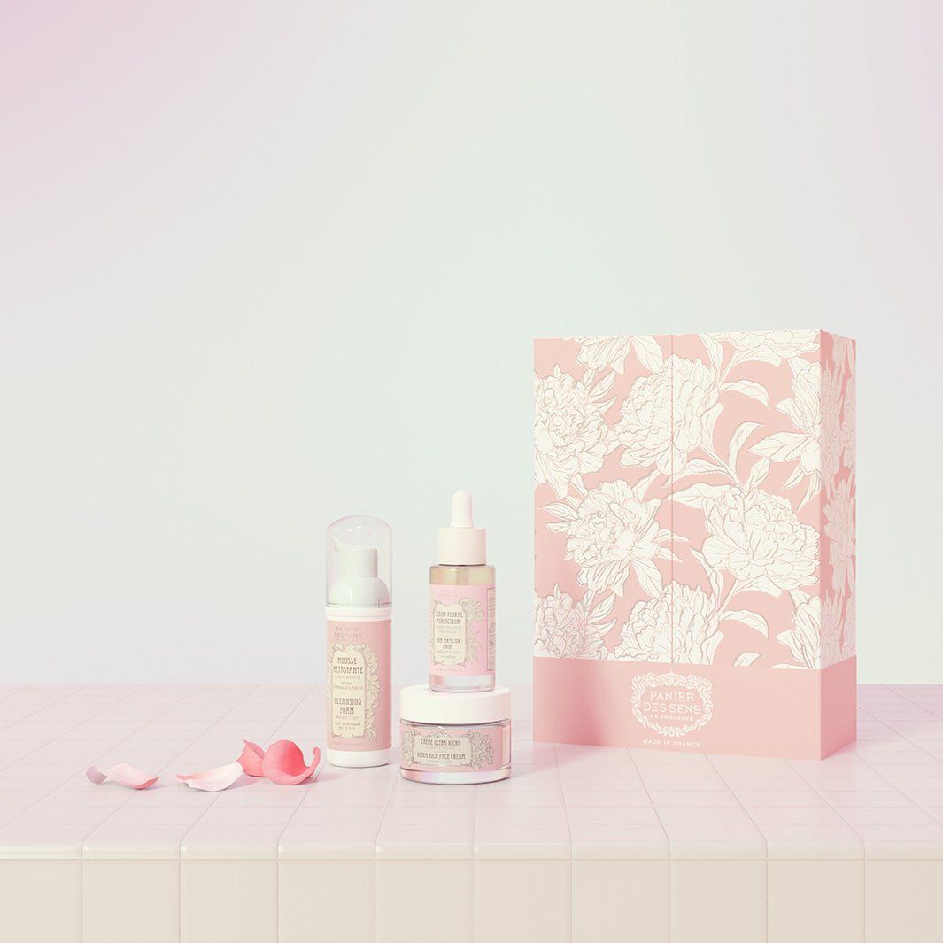Face care gift set - Radiant Peony – Panier des Sens USA