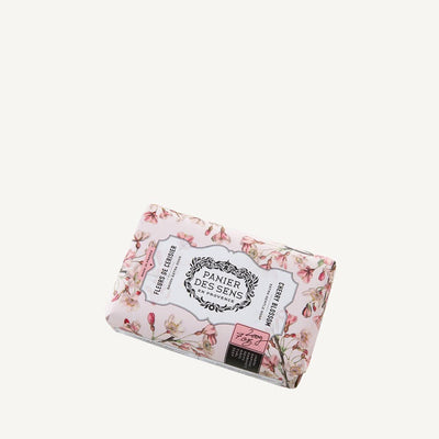 French Cherry Blossom Natural Soap Bar with Shea Butter – 7oz - Solid cosmetics - Panier des Sens USA