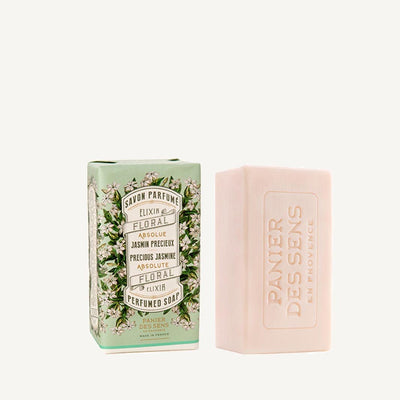 French Jasmine Natural Soap Bar with Olive Oil – 5oz - Solid cosmetics - Panier des Sens USA