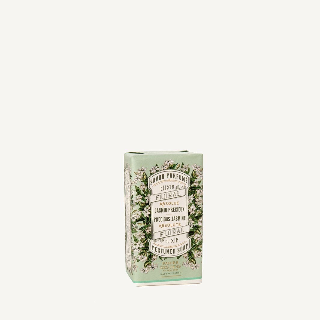 French Jasmine Natural Soap Bar with Olive Oil – 5oz – Panier des