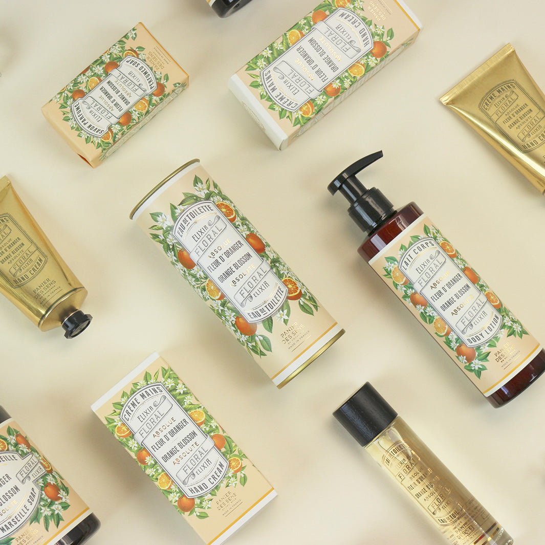 French Orange Blossom Natural Soap Bar with Olive Oil – 5oz - Solid cosmetics - Panier des Sens USA