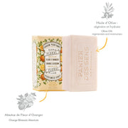 French Orange Blossom Natural Soap Bar with Olive Oil – 5oz - Solid cosmetics - Panier des Sens USA