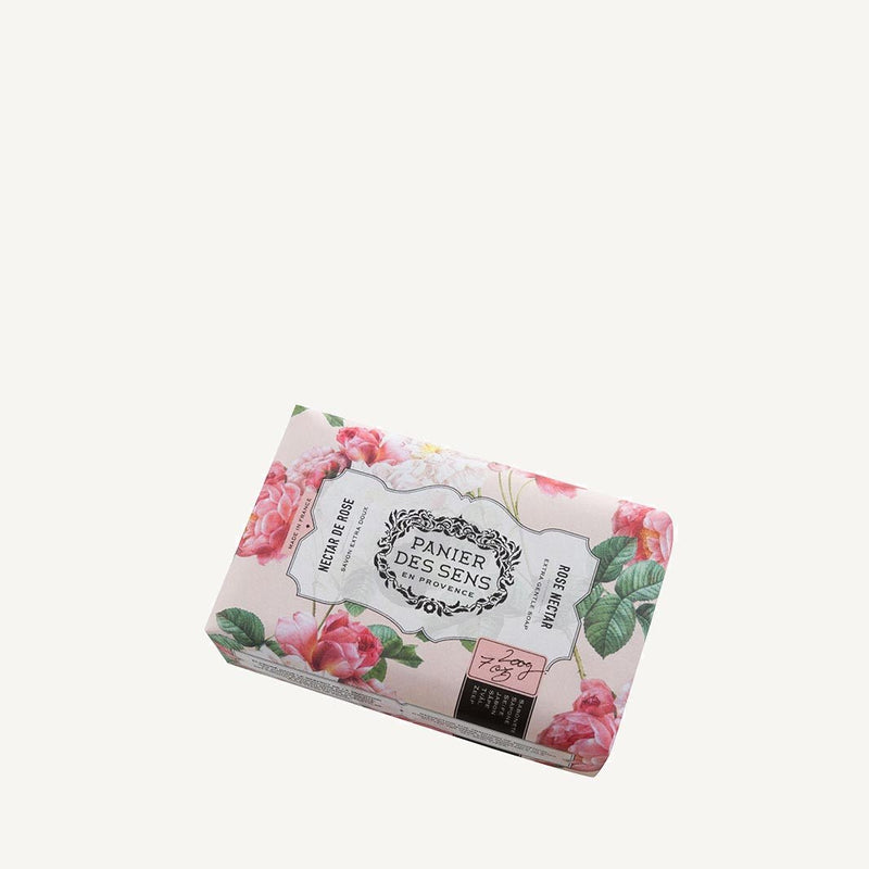 French Rose Natural Soap Bar with Shea Butter – 7oz - Solid cosmetics - Panier des Sens USA