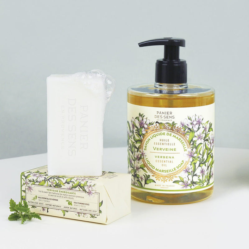 French Verbena Natural Soap Bar with Essential Oil – 5oz - Solid cosmetics - Panier des Sens USA