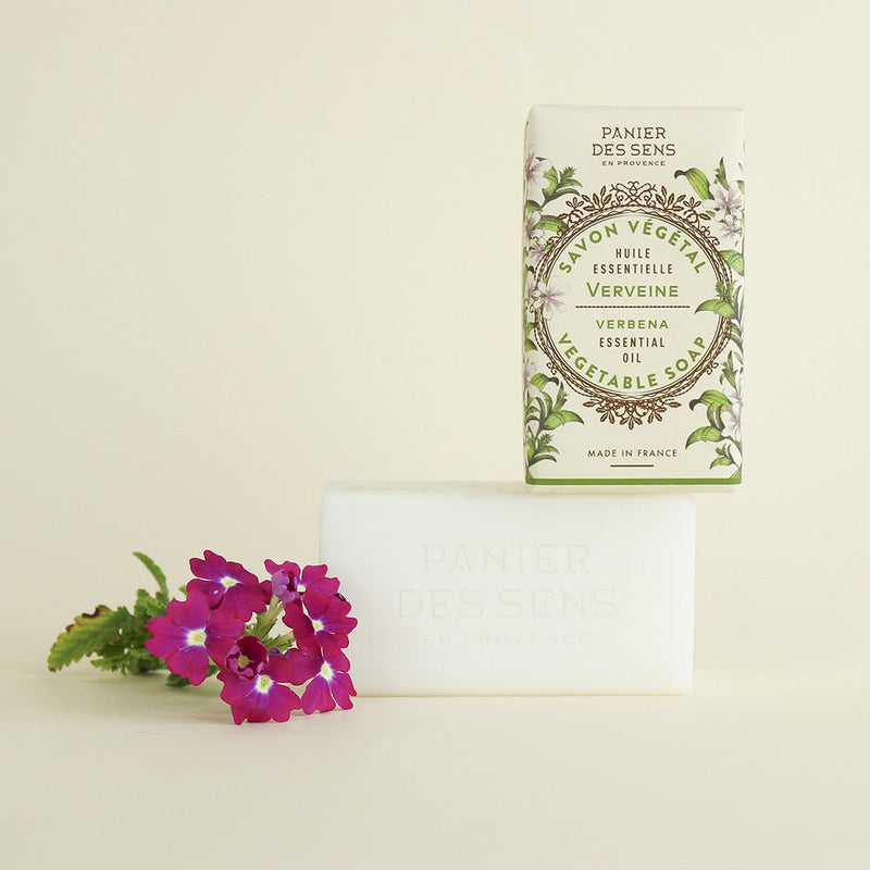 French Verbena Natural Soap Bar with Essential Oil – 5oz - Solid cosmetics - Panier des Sens USA
