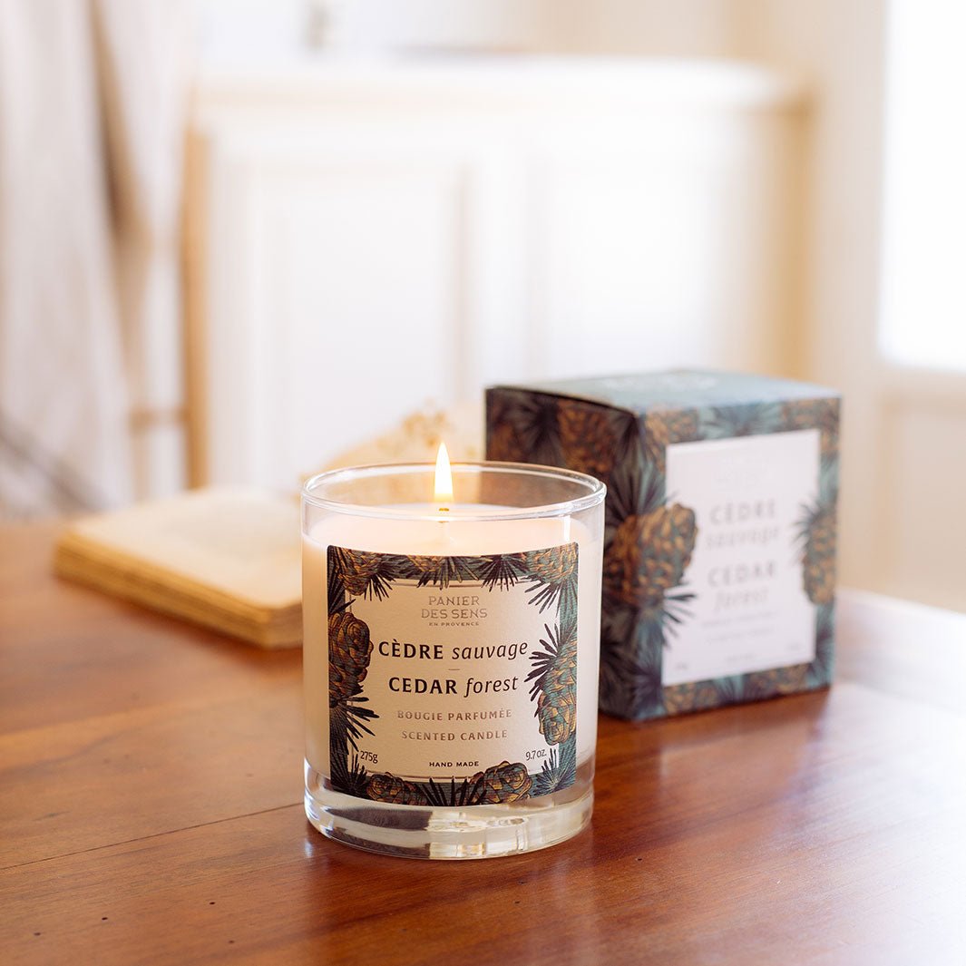 Scented Candle - Cedar Vegan Candle 0,61 lb – Panier des Sens USA