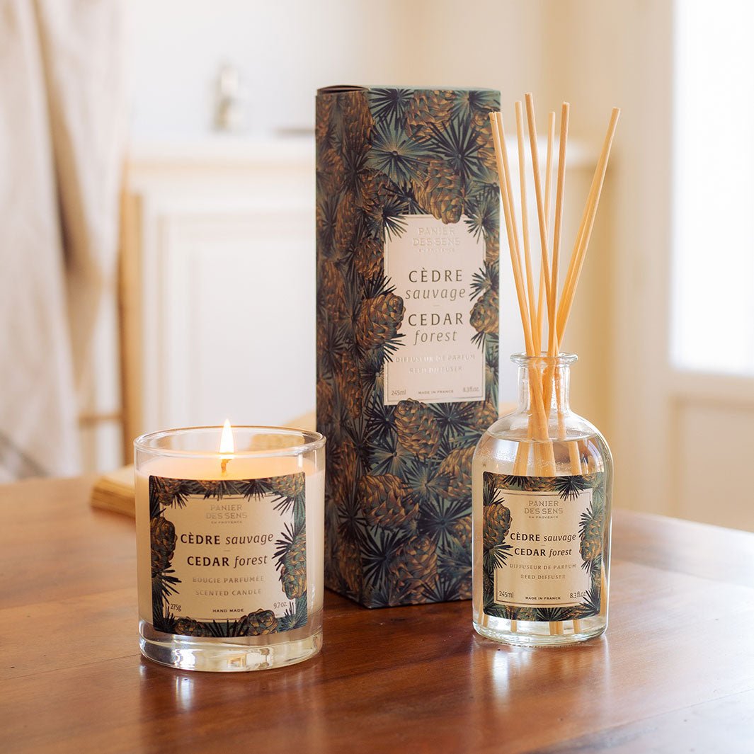 Scented Candle - Cedar Vegan Candle 0,61 lb – Panier des Sens USA