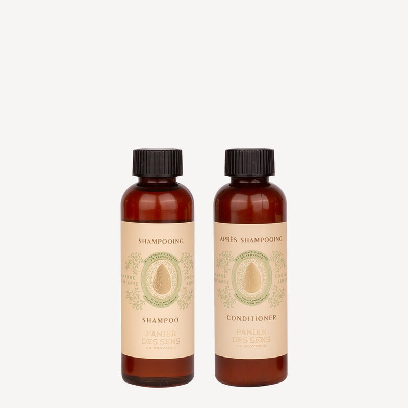 Shampoo and conditioner - Soothing Almond - Samples - Panier des Sens USA