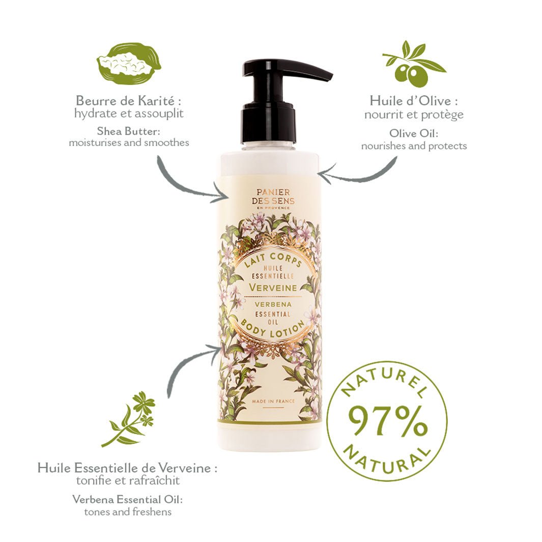 Shea Butter Body lotion - Energizing Verbena – Panier des Sens USA