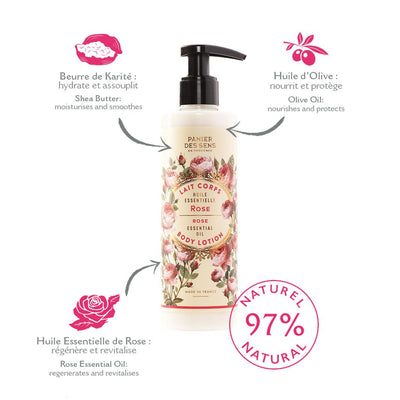 Shea Butter Body lotion - Rejuvenating Rose - Body Lotion - Panier des Sens USA