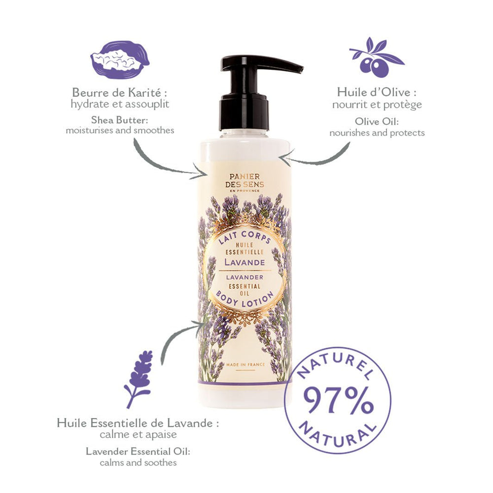 Shea Butter Body lotion - Relaxing Lavender - Body Lotion - Panier des Sens USA