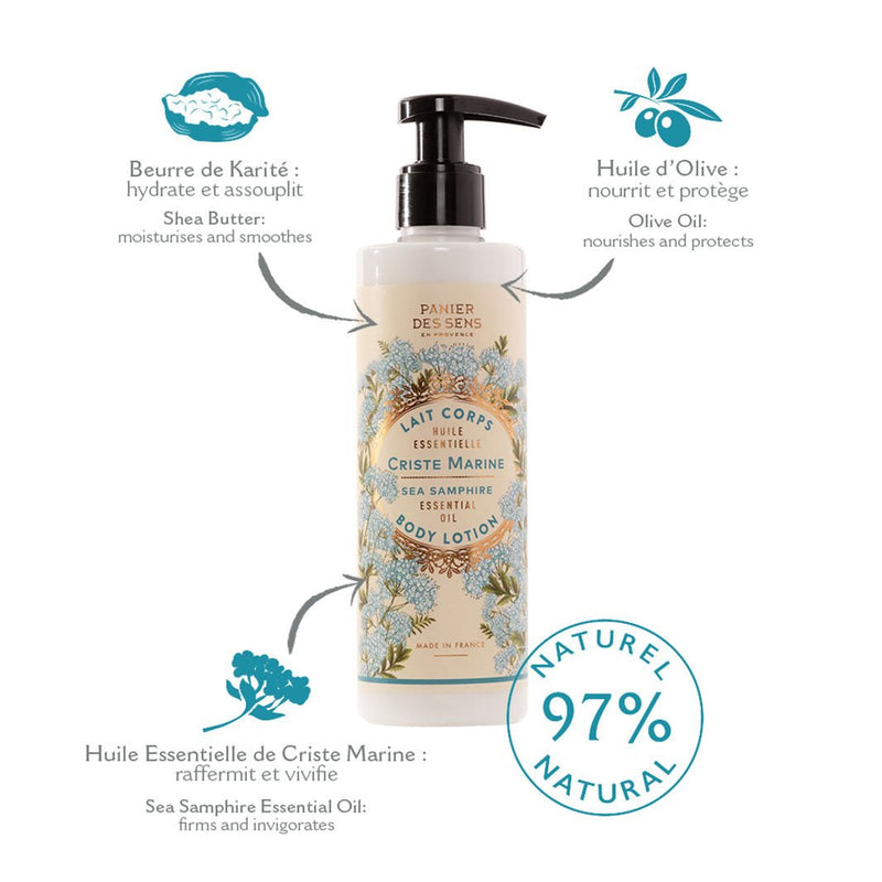 Shea Butter Body lotion - Stimulating Sea Samphire - Body Lotion - Panier des Sens USA