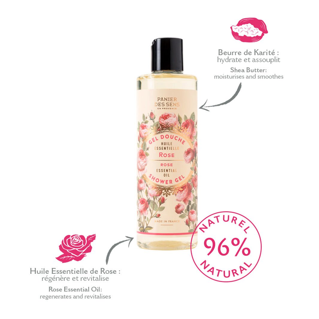 Shower gel - Rejuvenating Rose - Shower gel - Panier des Sens USA