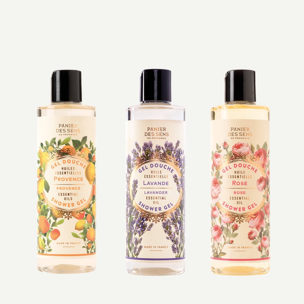 Shower gel trio - Lavender, Provence, Rose - Shower gel - Panier des Sens USA