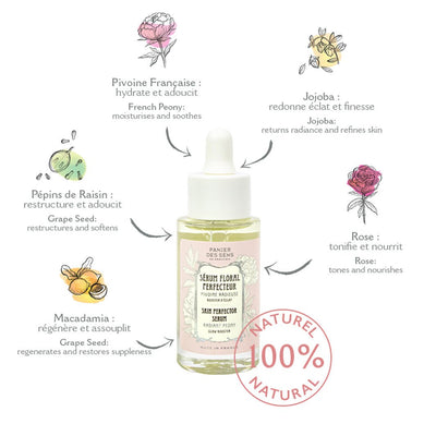 Skin perfector serum - Radiant Peony - Face Care - Panier des Sens USA