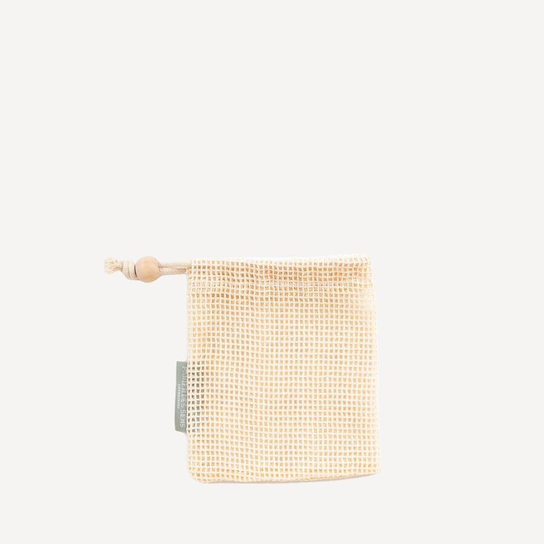 Soap Saver Bag Made of 100% Natural Cotton - Solid cosmetics - Panier des Sens USA