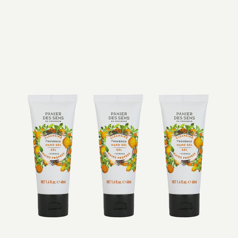 Trio of clean hand gels - Soothing Provence - Hand care - Panier des Sens USA