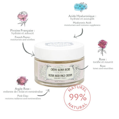 Ultra - Rich Face Cream - Radiant Peony - Face Care - Panier des Sens USA