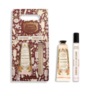 Duo Navidad Crema Manos + Roll - On Perfume - Rosa Geranio - Regalos - Panier des Sens USA