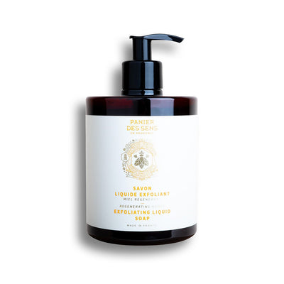 Jabón de Marsella líquido exfoliante - Miel regeneradora - Jabón de Marsella líquido - Panier des Sens USA