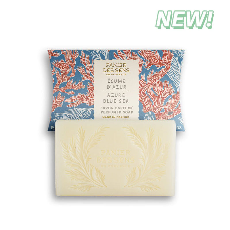 Jabón francés de lujo en barra - Azure Blue Sea - Cosméticos sólidos - Panier des Sens USA