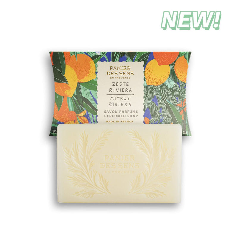Jabón en barra de lujo francés - Citrus Riviera - Cosméticos sólidos - Panier des Sens USA