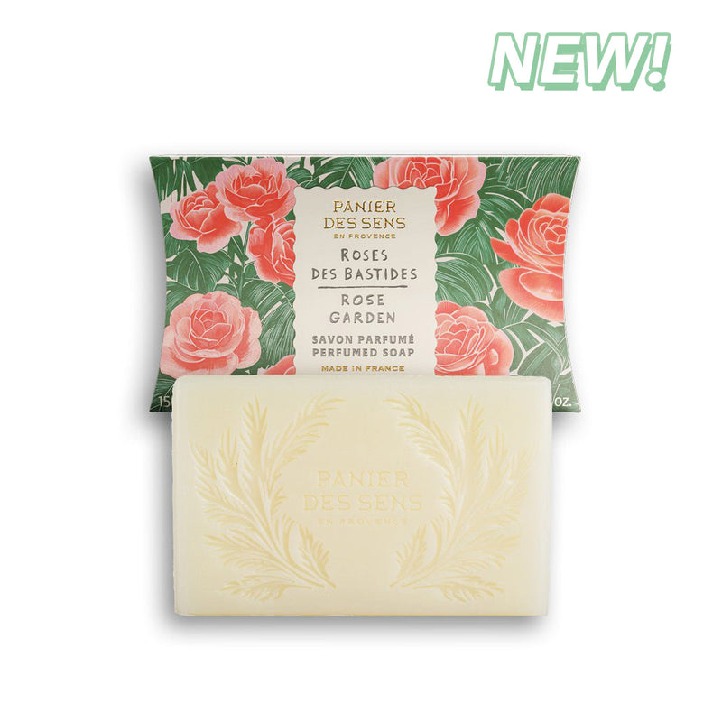 Jabón francés de lujo en pastilla - Jardín de rosas
