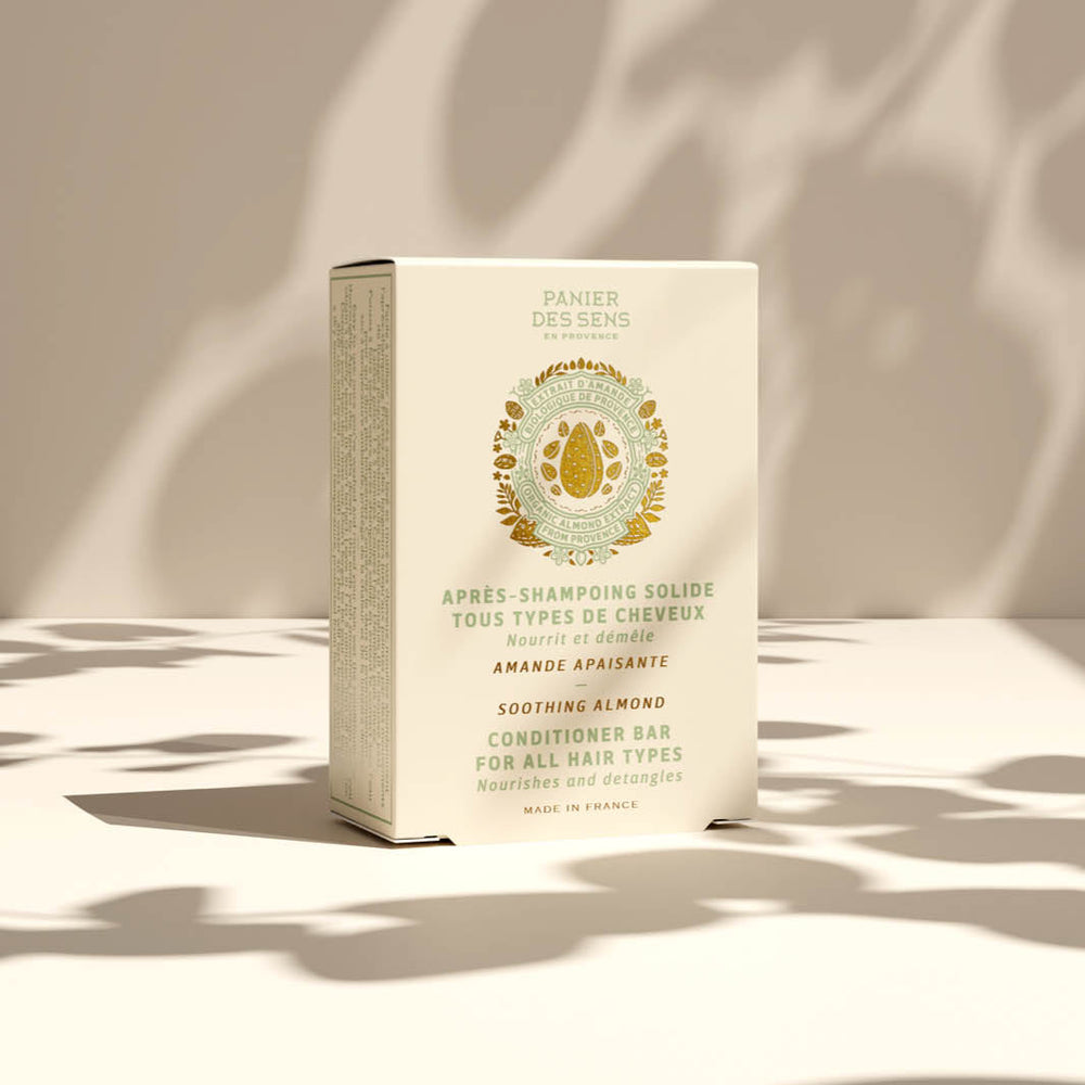 Jabón en Barra Acondicionador Capilar con Almendras Dulces y Manteca de Karité - 1,4 oz - Cosméticos sólidos - Panier des Sens USA