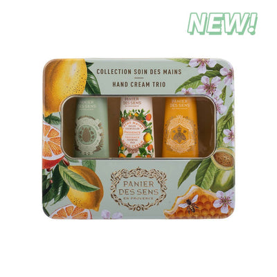 Set de regalo para el cuidado de las manos - Miel, Almendra y Provenza 3 x 1oz - Panier des Sens USA
