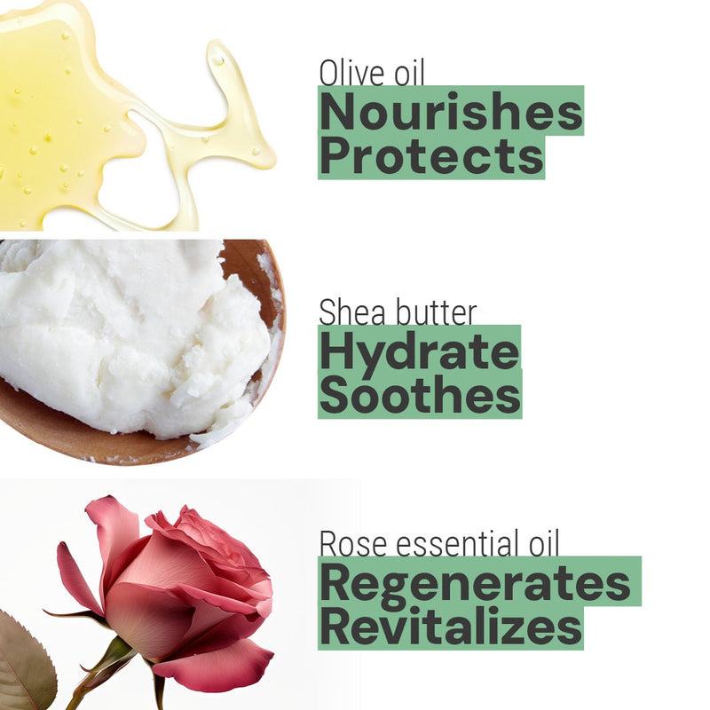 Crema de manos 2.5 floz - Rosa rejuvenecedora - Cuidado de las manos - Panier des Sens USA