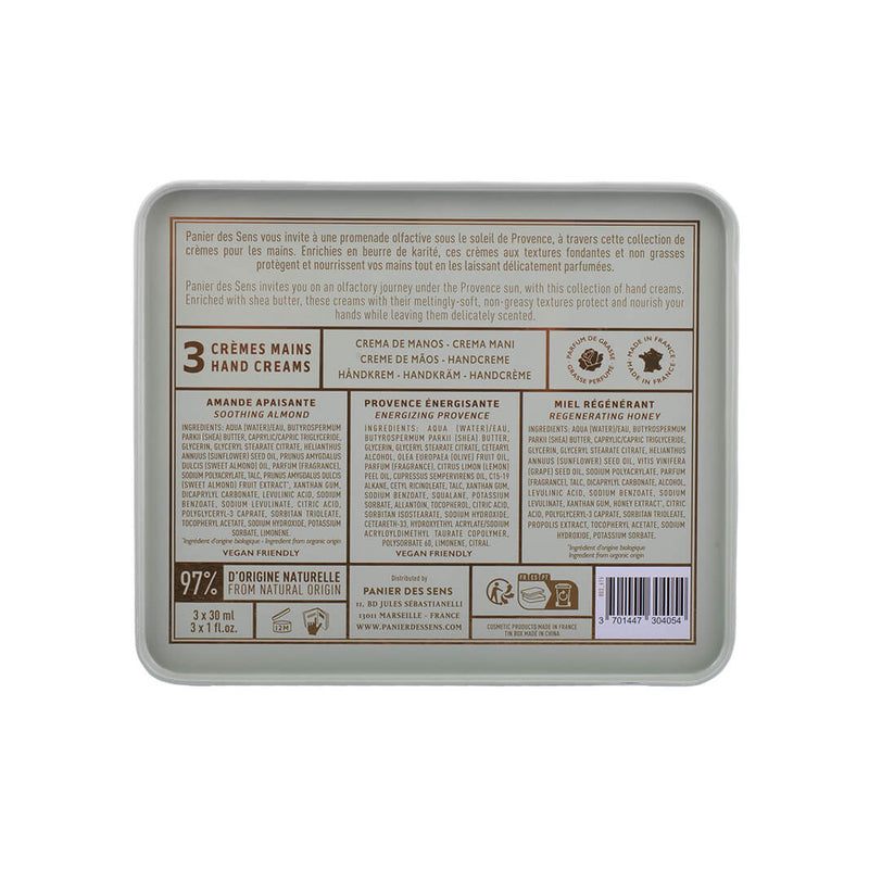 Set de Crema de Manos - Miel, Almendra y Provenza (3x30ML) - Panier des Sens USA